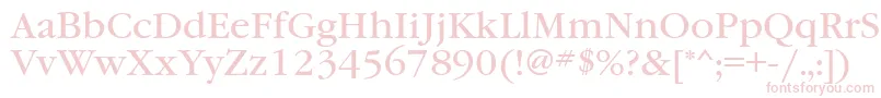 Garamondbookbtt Font – Pink Fonts on White Background