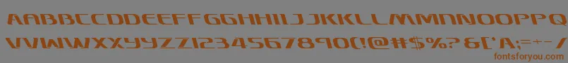 Skymarshalleft Font – Brown Fonts on Gray Background