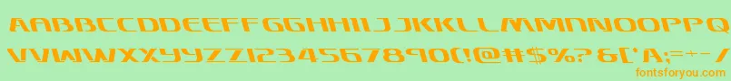 Police Skymarshalleft – polices orange sur fond vert