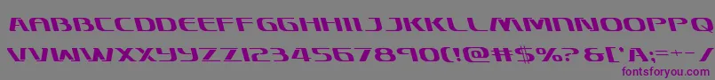 Skymarshalleft Font – Purple Fonts on Gray Background