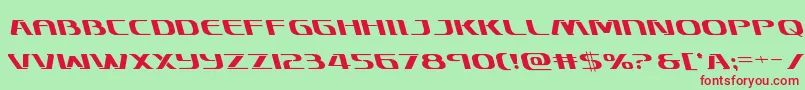 Skymarshalleft Font – Red Fonts on Green Background