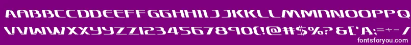 Skymarshalleft Font – White Fonts on Purple Background