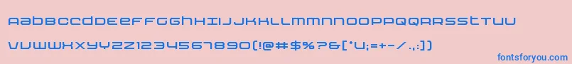 Шрифт Nextwave – синие шрифты на розовом фоне