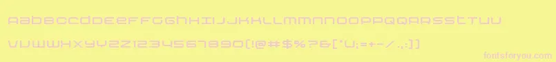 Nextwave Font – Pink Fonts on Yellow Background