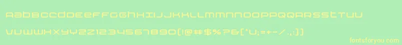 Nextwave Font – Yellow Fonts on Green Background
