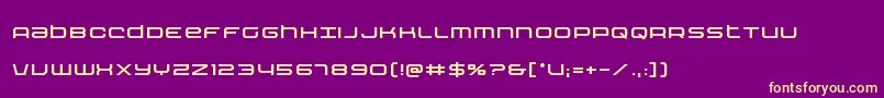 Шрифт Nextwave – жёлтые шрифты на фиолетовом фоне