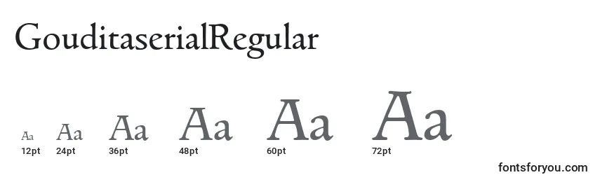 Größen der Schriftart GouditaserialRegular