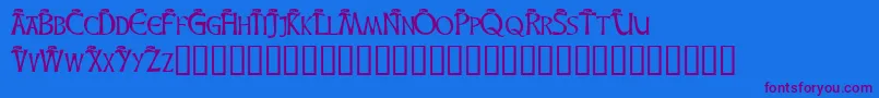 More about LeprechaunHats Font LeprechaunHats Font – Purple Fonts on Blue Background