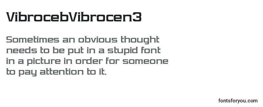 Шрифт VibrocebVibrocen3