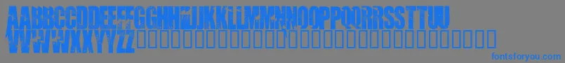 Weitere Informationen zur Abandon-Schriftart Abandon-Schriftart – Blaue Schriften auf grauem Hintergrund