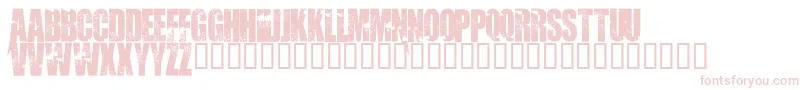 Abandon-Schriftart – Rosa Schriften auf weißem Hintergrund