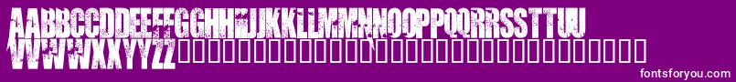 En savoir plus sur la police Abandon Police Abandon – polices blanches sur fond violet
