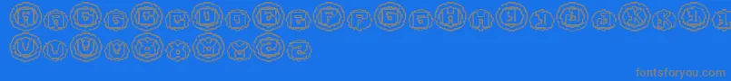 LubricantSmell Font – Gray Fonts on Blue Background