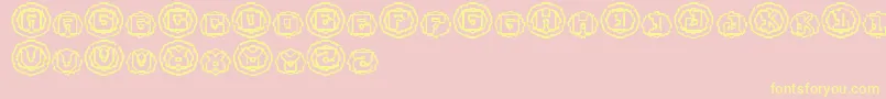 LubricantSmell Font – Yellow Fonts on Pink Background