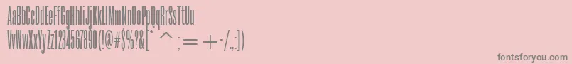 RoswelltwoitcTt Font – Gray Fonts on Pink Background