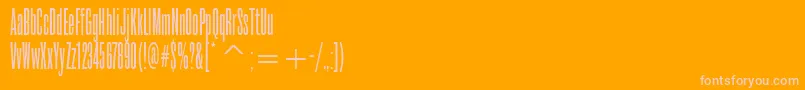 RoswelltwoitcTt Font – Pink Fonts on Orange Background