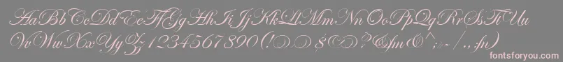 EseninScriptTwo Font – Pink Fonts on Gray Background