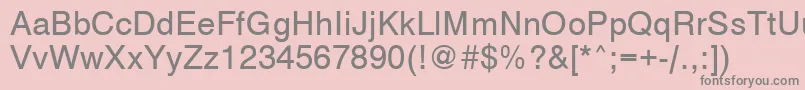 VantaMedium Font – Gray Fonts on Pink Background