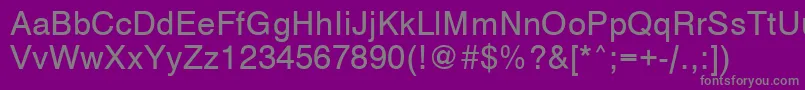 VantaMedium Font – Gray Fonts on Purple Background