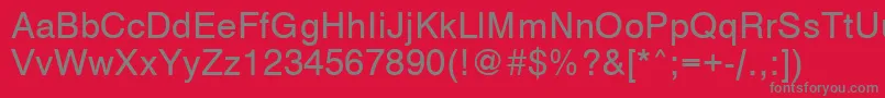 VantaMedium Font – Gray Fonts on Red Background