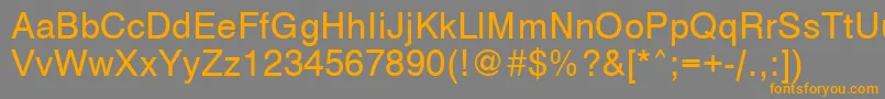 VantaMedium Font – Orange Fonts on Gray Background