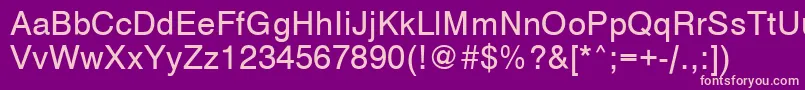 VantaMedium Font – Pink Fonts on Purple Background