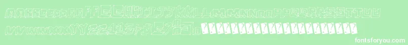 Childsperspective Font – White Fonts on Green Background