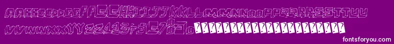 Childsperspective Font – White Fonts on Purple Background