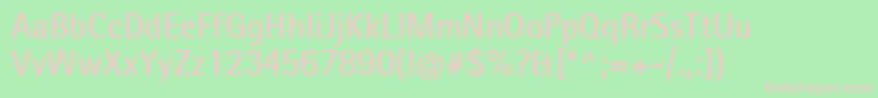 RotisIiSansProSemiBold Font – Pink Fonts on Green Background