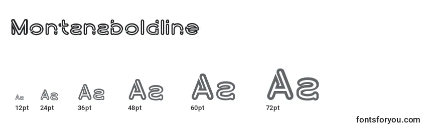 Montanaboldline Font Sizes