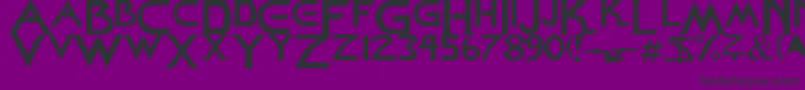 StarDown Font – Black Fonts on Purple Background
