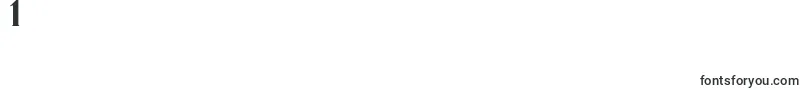 StarDown Font – Fonts for Digit 1
