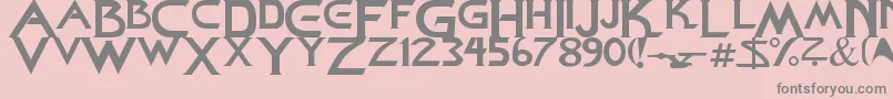 StarDown Font – Gray Fonts on Pink Background