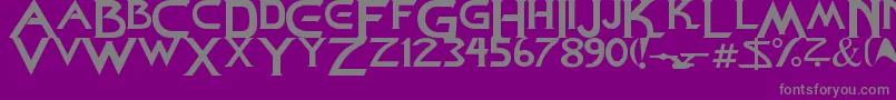 StarDown Font – Gray Fonts on Purple Background