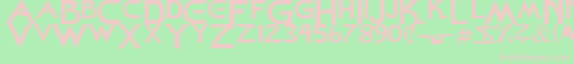 StarDown Font – Pink Fonts on Green Background