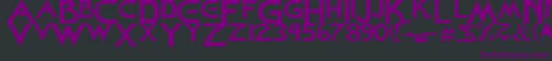 StarDown Font – Purple Fonts on Black Background