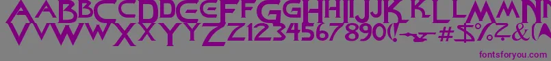 StarDown Font – Purple Fonts on Gray Background