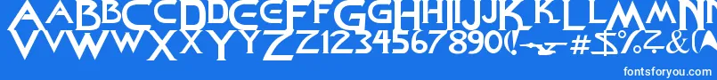 StarDown Font – White Fonts on Blue Background