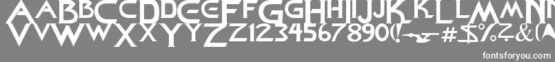 StarDown Font – White Fonts on Gray Background