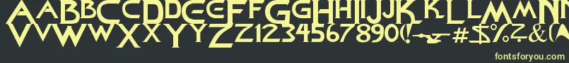 StarDown Font – Yellow Fonts on Black Background