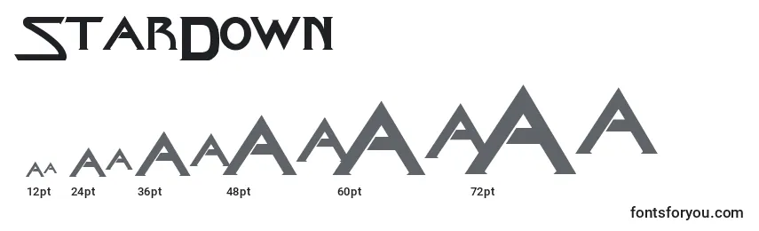 StarDown Font Sizes