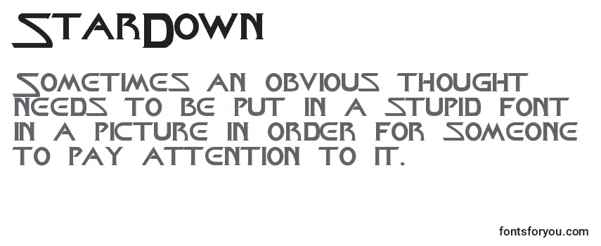 StarDown フォントのレビュー