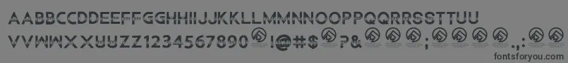 ChildrenamonglionsRegular Font – Black Fonts on Gray Background
