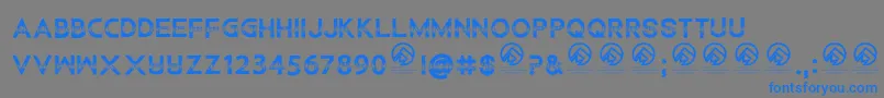 ChildrenamonglionsRegular Font – Blue Fonts on Gray Background