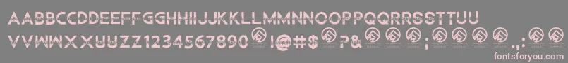 ChildrenamonglionsRegular Font – Pink Fonts on Gray Background