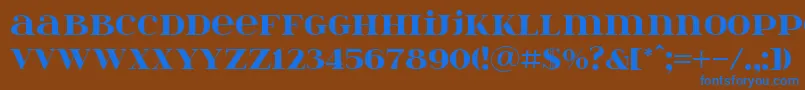 Itsadzoke Font – Blue Fonts on Brown Background