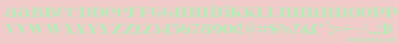 Itsadzoke Font – Green Fonts on Pink Background