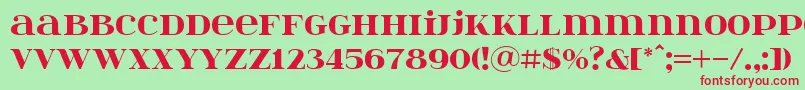 Itsadzoke Font – Red Fonts on Green Background