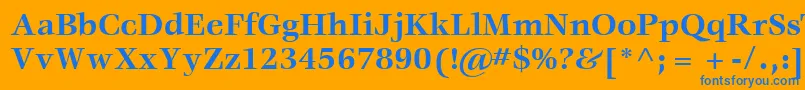 More about ItcVeljovicLtBold Font ItcVeljovicLtBold Font – Blue Fonts on Orange Background