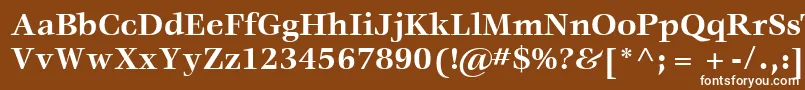 ItcVeljovicLtBold Font – White Fonts on Brown Background
